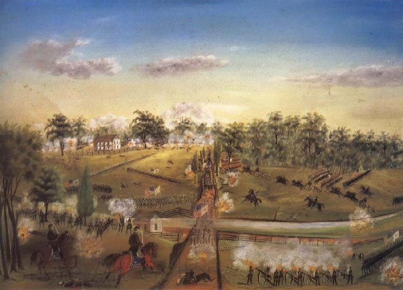unknow artist Attack at Seminary Ridge,Gettysburg France oil painting art